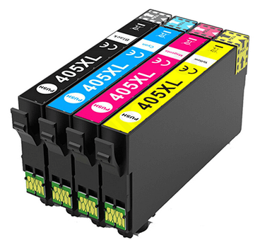 Epson Compatible 405XL High Capacity Ink Cartridges Full Set - (Black, Cyan, Magenta, Yellow)